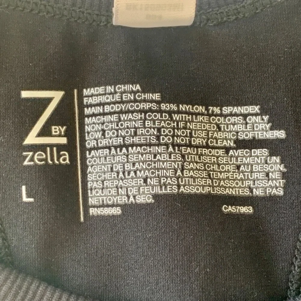 Z by Zella Black Tank Top Size Large